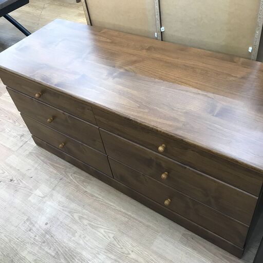 ★ジモティ割あり★  タンス ブラウン H57×W120×D44 クリーニング済み KJ3839
