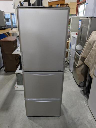 SHARP　350L 両開き3ドア冷凍冷蔵庫　SJ-W352B-N 2016年製