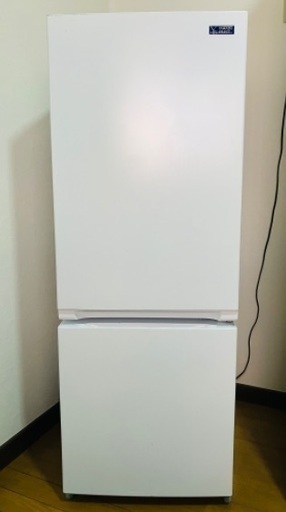 1〜2人用 2019年製 冷蔵庫 冷凍庫 156リットル 2ドア