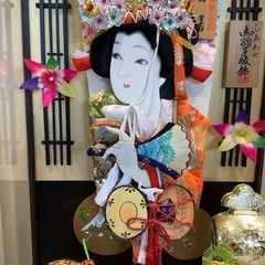 羽子板 人形 女性 オルゴール付