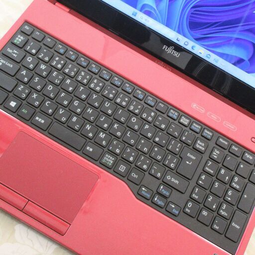富士通Lifebook FMVA40C1RJ（ルビーレッド）Windows11 AMDデュアルコア