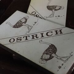 財布、二つ折り、オーストリッチの画像