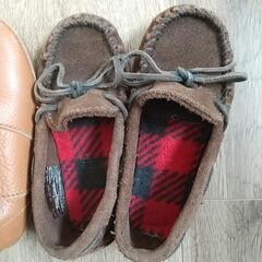 子供靴ブーツ &ミネトンカ キッズ　ローファー二足セットの画像