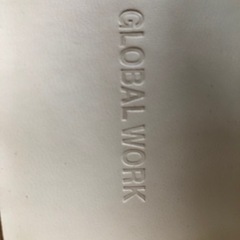 global work白いパンプスＬsizeの画像