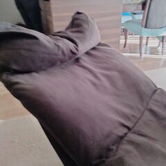 無印良品の木製リクライニングソファーの画像