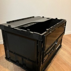 キャプテンスタッグ折りたたみコンテナ FDコンテナ ロックフタ付き 【容量51.3L】の画像