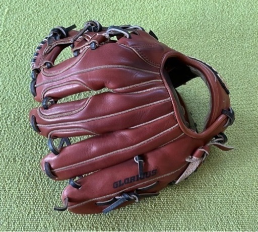 アシックス　軟式　グローブ　湯揉み片付け済み　当て取り　小指2本 アシックス 軟式 グローブ 湯揉み片付け済み 当て取り 小指2本