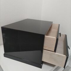 新品 漆塗り 面取二ツ引きタンスの画像