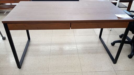 ★ジモティ割あり★  テーブル 茶 H72.5×D70×W140 クリーニング済み TJ3144