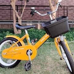 キッズ自転車 14インチ 補助輪付きの画像