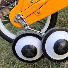 キッズ自転車 14インチ 補助輪付きの画像