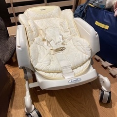 ✨良品✨ コンビ ネムリラ オートスウィング 収納ボックス付 電動ハイローチェアの画像