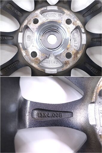 DUNLOP ダンロップ WINTER MAXX 155/65R 13 73Q WM02 2022年製 スタッドレスタイヤ + Millows 13×4.00B 42 アルミホイール 4本セット 【モノ市場半田店】 50