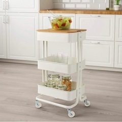 【未使用】IKEA イケア まな板 ロースコグ天板　HOGSMA/ホーグスマ 竹 34.8x24.0cm 10425611の画像