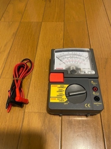 サンワ製絶縁抵抗計 型式:DM5218S