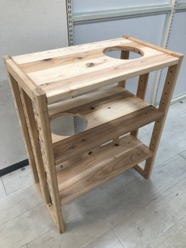 取りに来れる方限定！猫も遊べる国産杉ラックです！