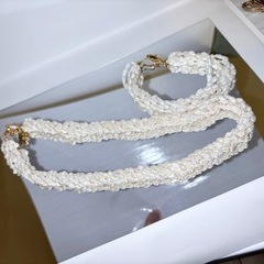 高級淡水パールネックレスとブレスレット セット