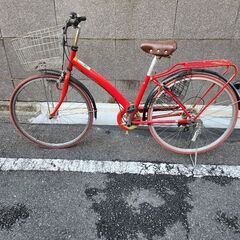 赤い自転車 26インチ