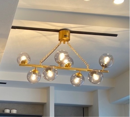 ハモサ　ビアリッツ8 照明　ペンダント ゴールド