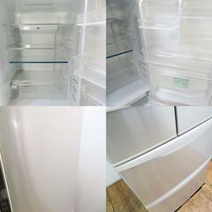 京都市内方面配達設置無料 Panasonic 411L 冷蔵庫 シャンパンカラー 左開き EL02の画像
