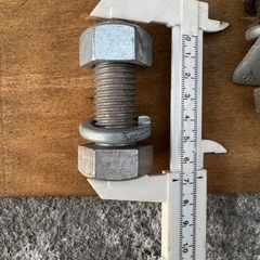 M20　ボルト　ナット　テーパーワッシャー スプリングワッシャー 画像参照の画像