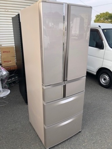 福岡市内配送無料　三菱電機 MITSUBISHI ELECTRIC MR-R47Z-F [冷蔵庫 Rシリーズ （465L・フレンチドア） 6ドア フローラル]