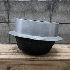 ②羽釜 インテリア 昭和 レトロ アンティーク アルミ製 蓋無し