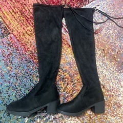 ニーハイブーツ23.5cm 　サイハイブーツ　ロングブーツの画像