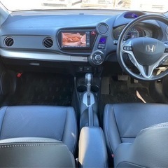 2年車検付きレザーシート一番上のグレードインサイト2012年式シートヒーター、スマートキー事故歴無し、バックカメラ、ナビ、テレビーの画像