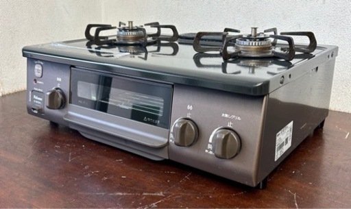 お引取り限定 20年製 パロマ LPガス用コンロ 2口ガステーブル IC-S37DX-L プロパン