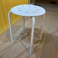 IKEA イケア　スツール　マリウス　白の画像