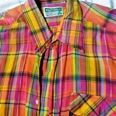 1206-011■ブラウス メンズＭサイズ■使用感大 焼けあり スレあり■【０円】非対面受け渡し限定■#初カテゴリ投稿キャンペーンの画像