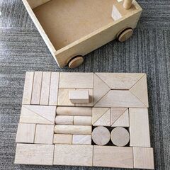 無塗装つみき★手押し車の画像