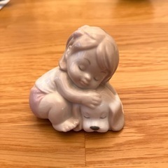 決まりました！リヤドロ風　子供と犬