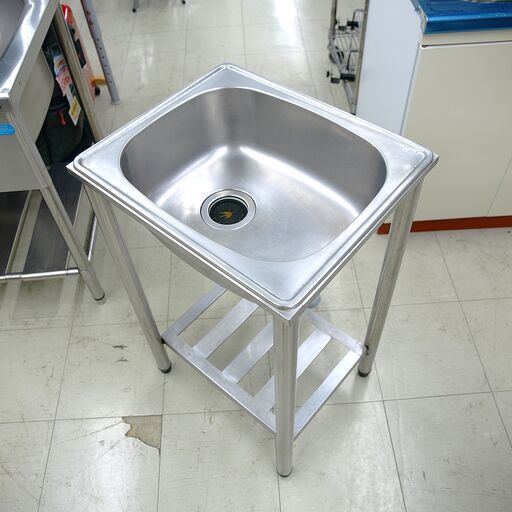 一槽シンク　W490　リユース品