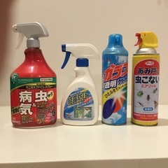 園芸用殺虫剤&ガラスクリーナー&網戸用虫除けスプレー&結露防止スプレー