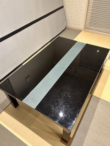 コタツテーブル（ご希望者はこたつ布団もお付けします:黒色です。）