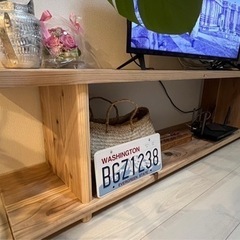 【おしゃれ・美品】オーダーメイド テレビボード テレビ台 ナチュラルの画像