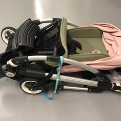 bugaboo ベビーカー 幌ピンク 桃 美品 カバーつき、大変お得