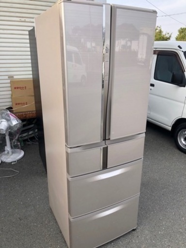 福岡市内配送無料　三菱電機 MITSUBISHI ELECTRIC MR-R47Z-F [冷蔵庫 Rシリーズ （465L・フレンチドア） 6ドア フローラル