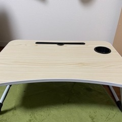 【お相手決まりました】折りたたみテーブル(タブレットスタンド溝・...