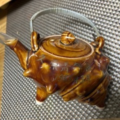 ❗️毎日値下げ❗️希少　骨董品　アンティーク　民芸品　サザエ急須　70年前の画像