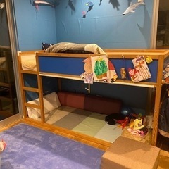 【決まりました⠀】大人気  IKEA 2段ベット キューラ 配送料込