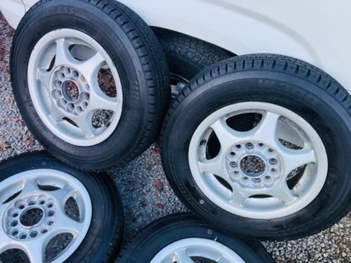 冬タイヤ 145R12 LT 軽自動車用アルミ付きスタッドレス 4本組