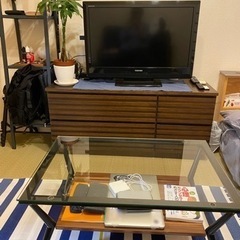 ガラス製　コーヒーテーブルの画像