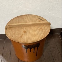 お値下げ⭐️久松窯★切立かめ3号★味噌、漬物(白菜漬 梅干 沢庵漬 高菜漬)の画像