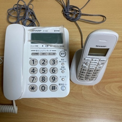 シャープ　JD-G32 留守番機能付き電話機　子機付き