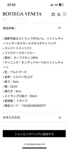 ボッテガヴィネタ　スモールカネット　新品　新作