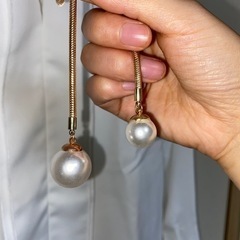 ♡美品♡ L ブラウス 白 ホワイト 長袖の画像
