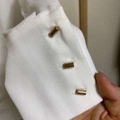 ♡美品♡ L ブラウス 白 ホワイト 長袖の画像